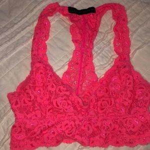 Pink Lace Bralette